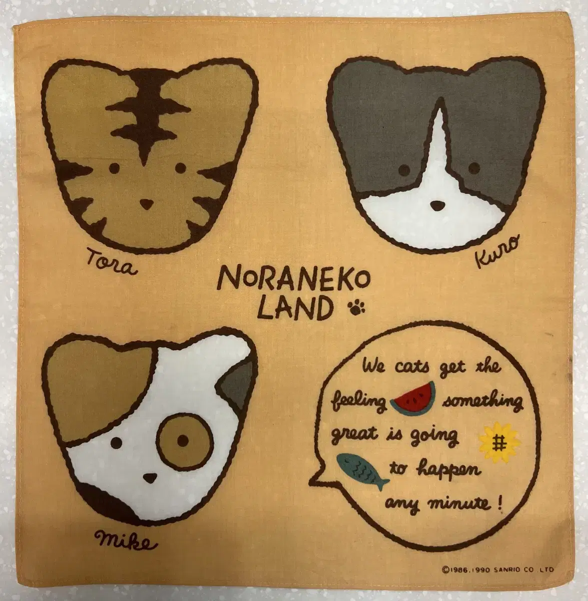 산리오 Noraneko Land 손수건